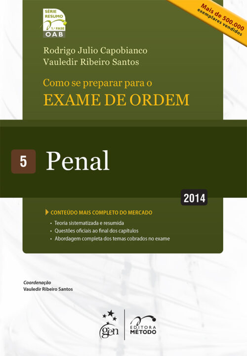 Download Série Resumo 1ª Fase OAB Penal Vol. 05 Robinson Sakiyama Barreirinhas em ePUB mobi e pdf