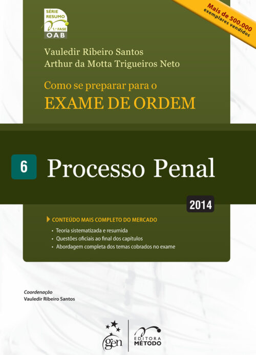 Download Série Resumo 1ª Fase OAB Processo Penal Vol. 06 Robinson Sakiyama Barreirinhas em ePUB mobi e pdf