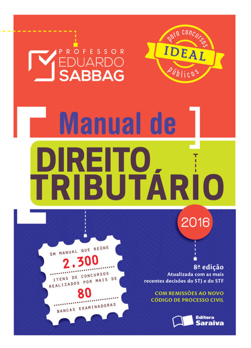 Baixar Livro Manual de Direito Tributario Eduardo de Moraes Sabbag em PDF ePub e Mobi ou ler online